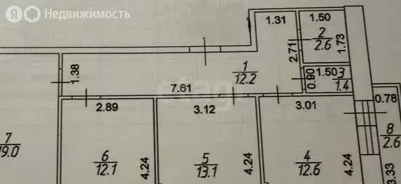 3-комнатная квартира: Тверская область, Калининский муниципальный ... - Фото 1
