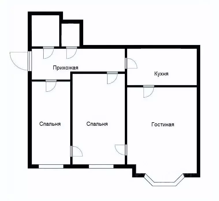 3-к кв. Москва Еропкинский пер., 11 (60.0 м) - Фото 2