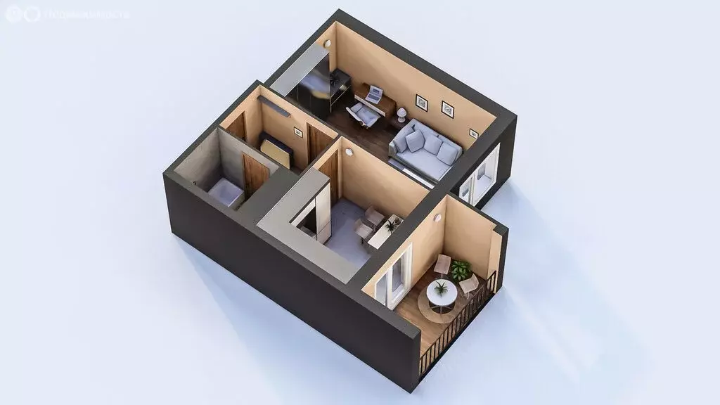 1-комнатная квартира: Брянск, ЖК Особин (42.16 м) - Фото 2