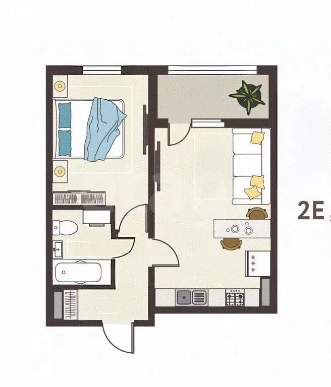 2-комнатная квартира: Липецк, улица Механизаторов, 15А (39.3 м) - Фото 1