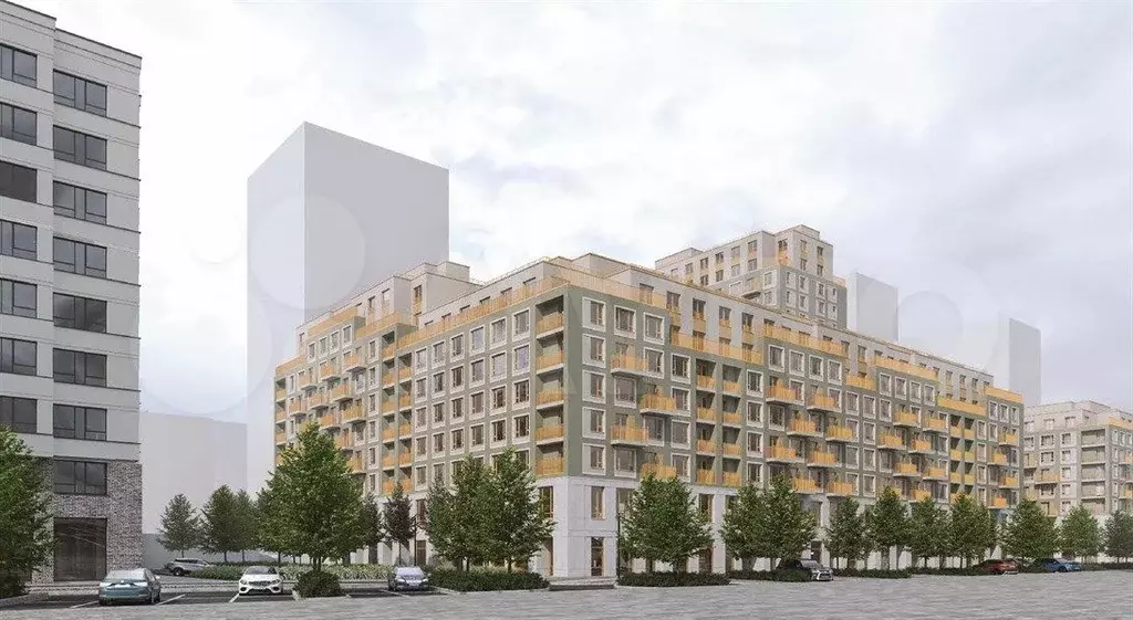 2-к. квартира, 72 м, 2/15 эт. - Фото 1