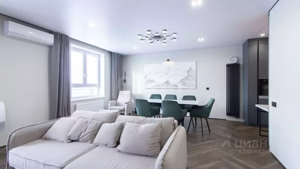 2-к кв. Тюменская область, Тюмень ул. Республики, 204к3 (107.1 м) - Фото 1