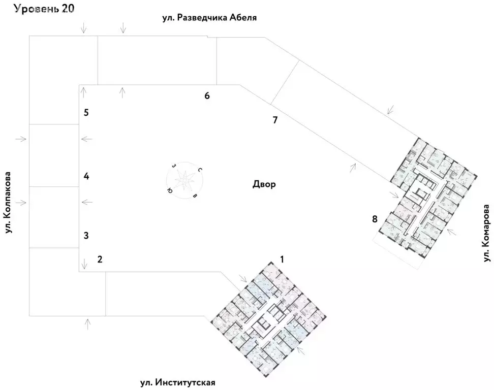 2-комнатная квартира: Мытищи, ЖК Страна.Парковая (43.07 м) - Фото 2