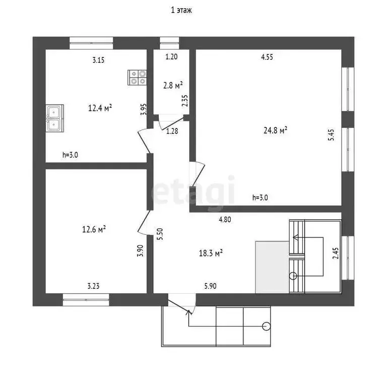 Дом в Кисловодск, улица Чапаева (330 м) - Фото 2