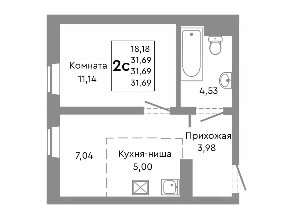 2-к кв. Челябинская область, Челябинск Никс Лайн на Ярославской жилой ... - Фото 1