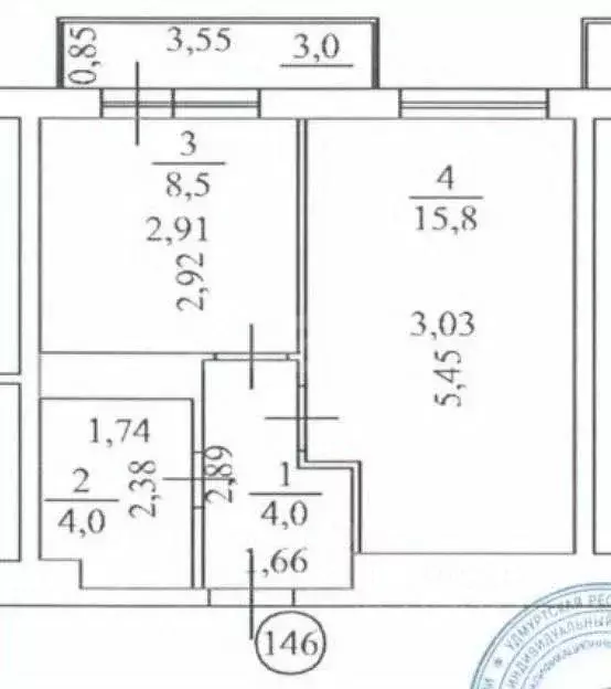 1-к кв. Удмуртия, Ижевск Живсовхоз мкр, ул. Зеленая, 60к1 (32.3 м) - Фото 1