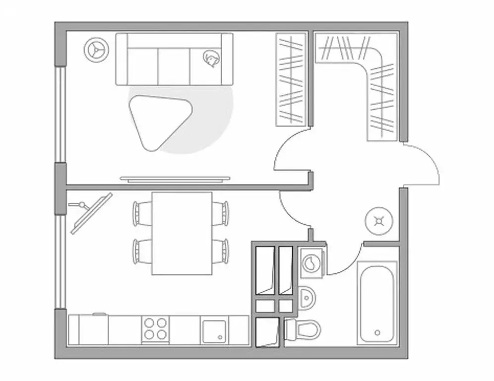 1-комнатная квартира: Долгопрудный, Заводская улица, 1 (35.8 м) - Фото 1