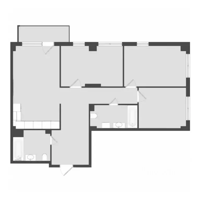 4-к кв. Саха (Якутия), Якутск Вилюйский тракт, 4-й км, 3/1 (91.28 м) - Фото 1