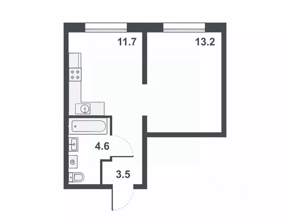 1-к кв. Кировская область, Киров бул. Прибрежный, 6 (33.0 м) - Фото 0