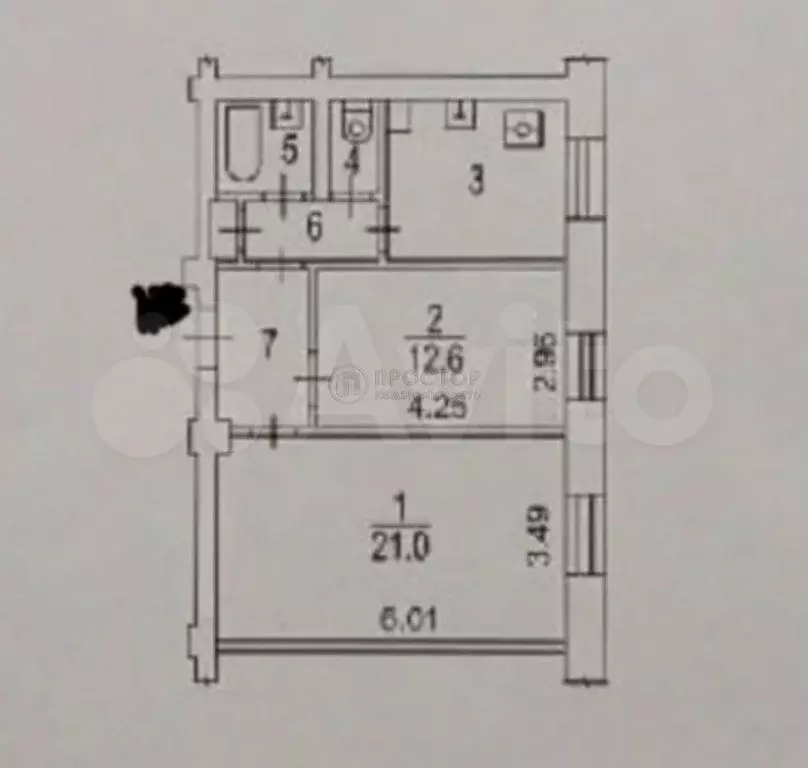 2-к. квартира, 56 м, 9/12 эт. - Фото 0