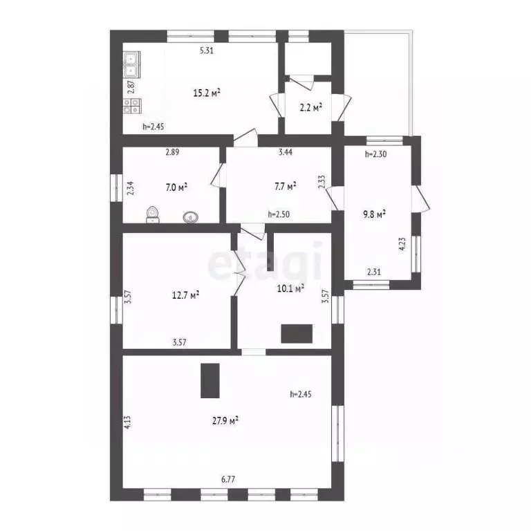 Дом в Вологодская область, Белозерск ул. Карла Маркса, 87 (93 м) - Фото 2