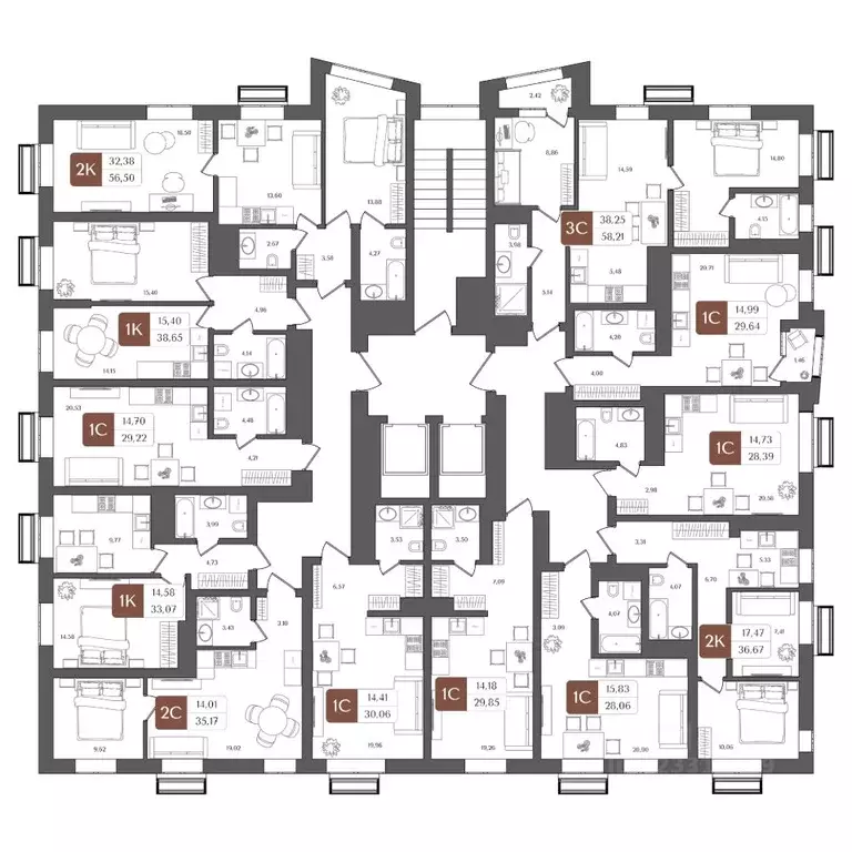 Студия Башкортостан, Уфа Глумилино жилрайон, Холмогоры жилой комплекс ... - Фото 2