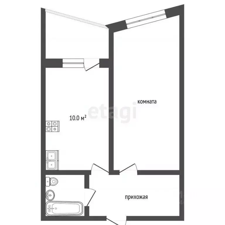 1-к кв. Краснодарский край, Анапа ул. Лермонтова, 118А (39.9 м) - Фото 2