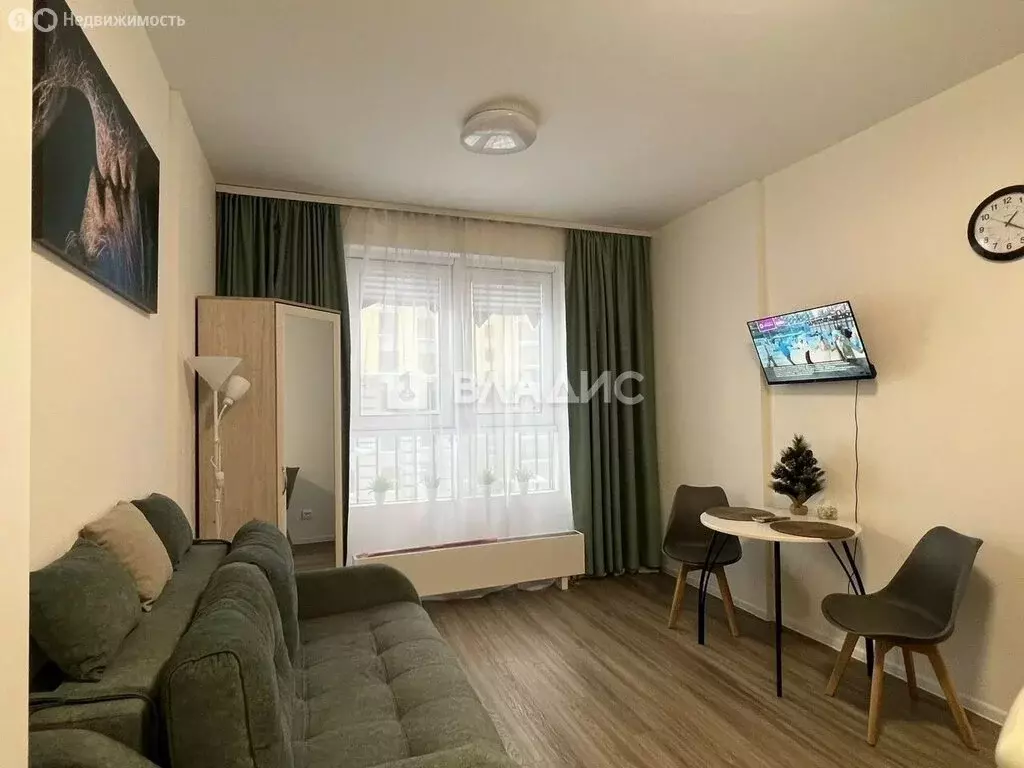 Квартира-студия: Санкт-Петербург, Октябрьская набережная, 40 (20.2 м) - Фото 1