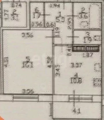1-к кв. Санкт-Петербург ул. Еремеева, 7к2 (39.1 м) - Фото 1