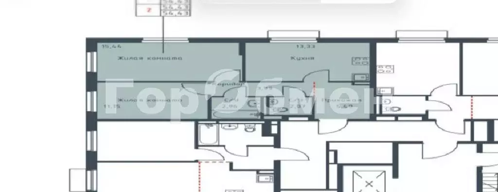 Продается 2-комнатная квартира - Фото 1