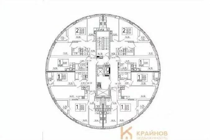 2-к кв. Воронежская область, с. Новая Усмань, Южный мкр  (55.25 м) - Фото 1