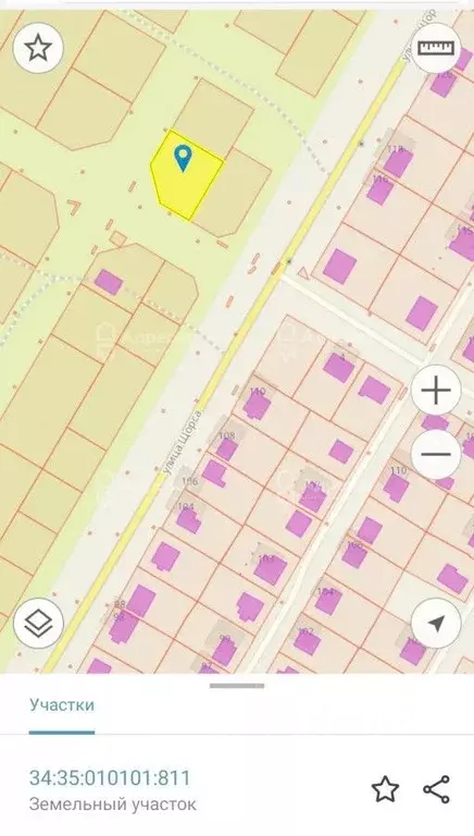 Участок в Волгоградская область, Волжский ул. Парковая (6.92 сот.) - Фото 2