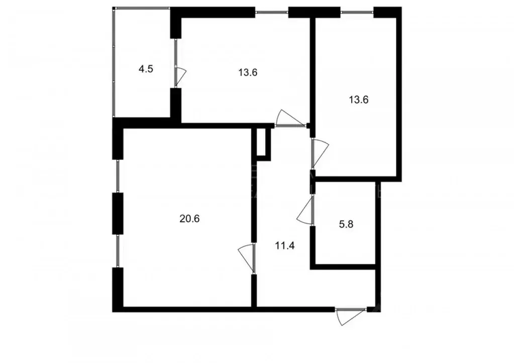 2-к кв. Тюменская область, Тюмень ул. Мельникайте, 38 (66.0 м) - Фото 2