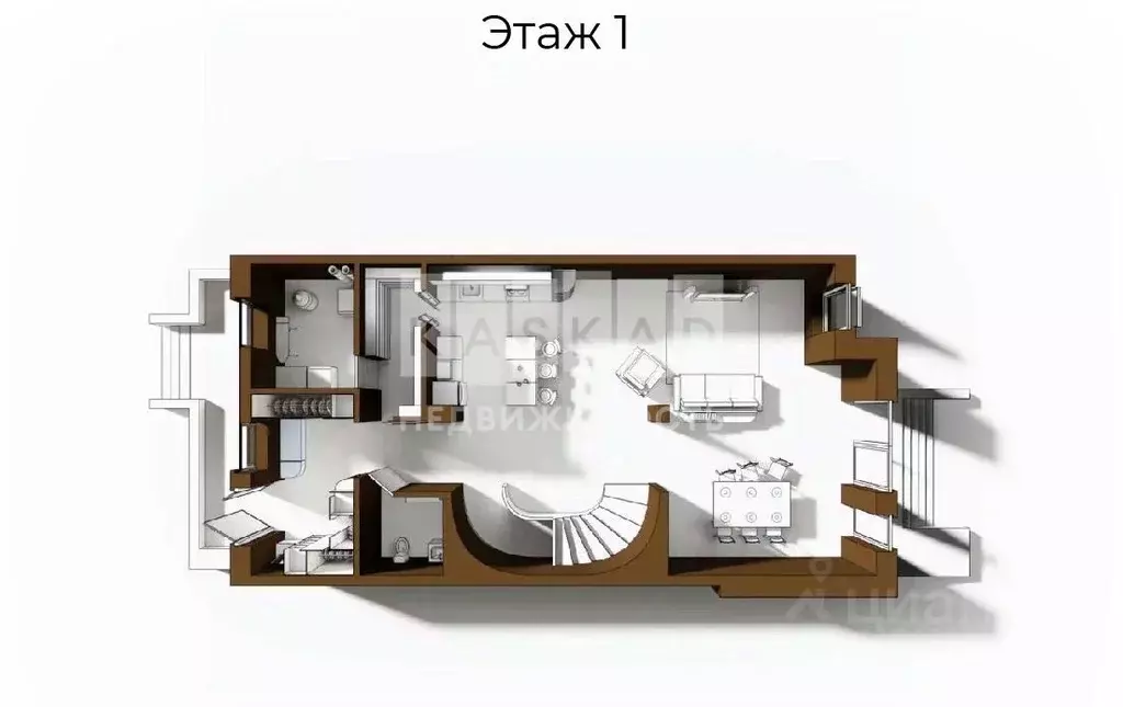 Таунхаус в Московская область, Ленинский городской округ, д. ... - Фото 1