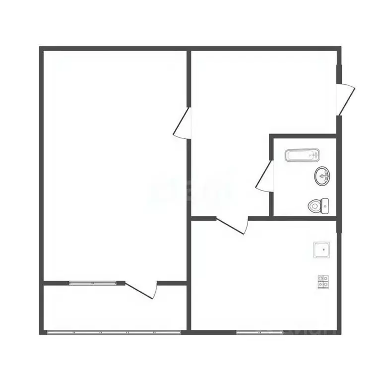 1-к кв. Белгородская область, Белгород ул. Виктора Лосева, 19Б (35.2 ... - Фото 2