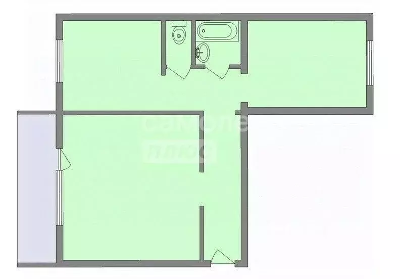 2-к кв. Челябинская область, Челябинск Краснофлотская ул., 65 (52.3 м) - Фото 2