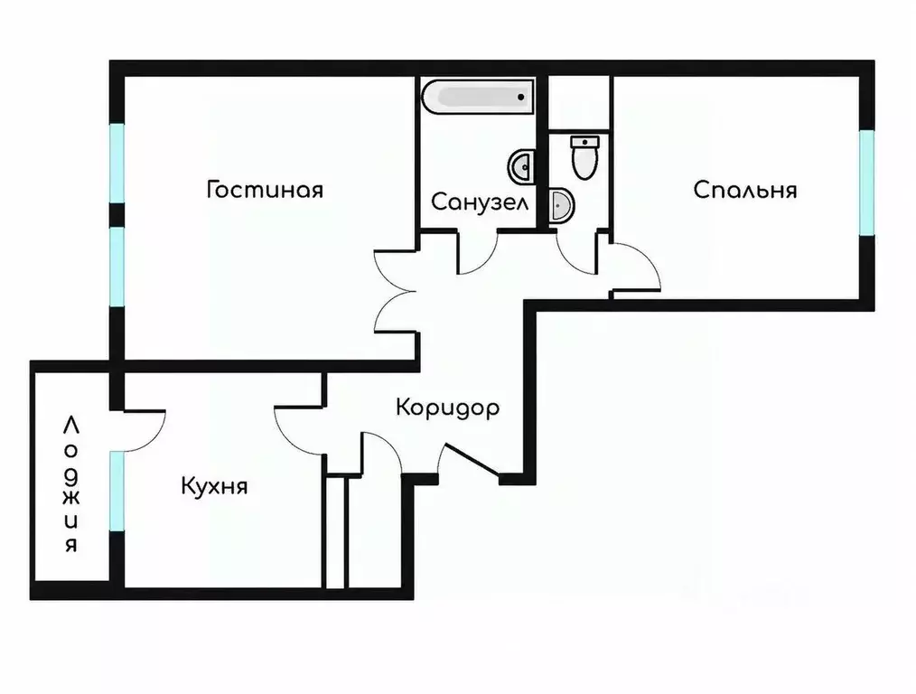 2-к кв. Москва Большая Марфинская ул., 4к1 (53.1 м) - Фото 2