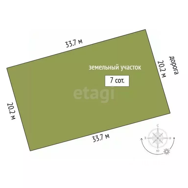 Участок в Тюменская область, Тюменский муниципальный округ, д. Елань  ... - Фото 2