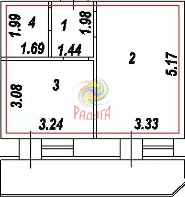 1-к кв. Ивановская область, Иваново ул. Свободы, 21 (41.5 м) - Фото 2