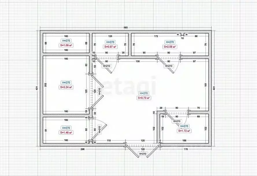 Дом в Ингушетия, Карабулак ул. Балкоева (190 м) - Фото 2