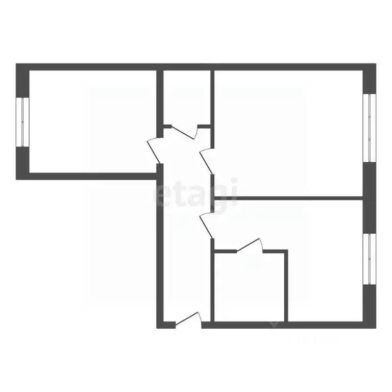 2-к кв. Красноярский край, Красноярск ул. Калинина, 80б (44.8 м) - Фото 1