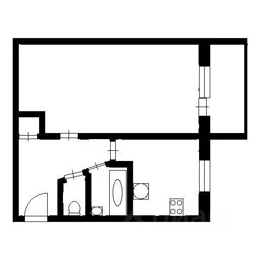 1-к кв. Санкт-Петербург Витебский просп., 53К3 (31.0 м) - Фото 2
