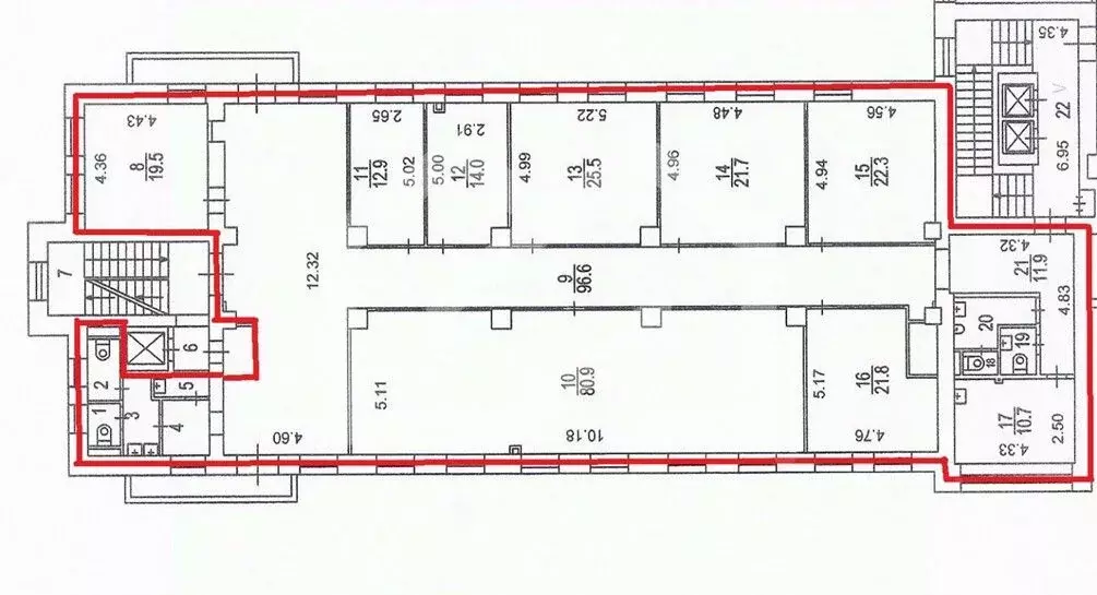 Помещение свободного назначения в Москва Чапаевский пер., 14 (417 м) - Фото 2