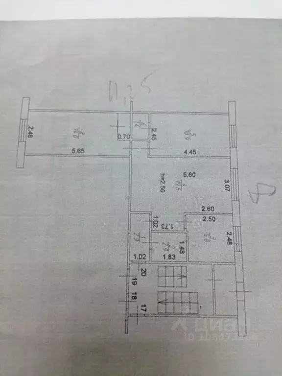 3-к кв. Иркутская область, Иркутск ул. Просвещения, 34 (58.0 м) - Фото 2