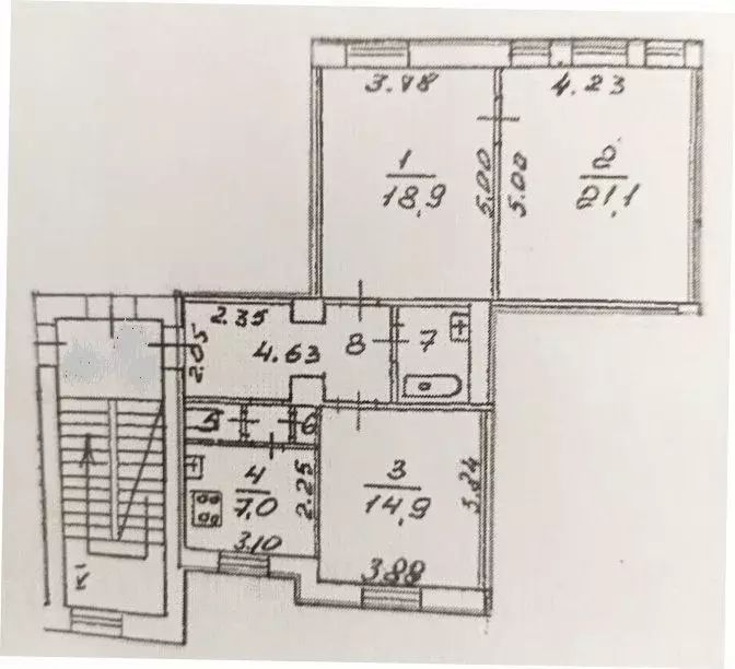 3-к кв. Санкт-Петербург просп. Энгельса, 47 (77.0 м) - Фото 0