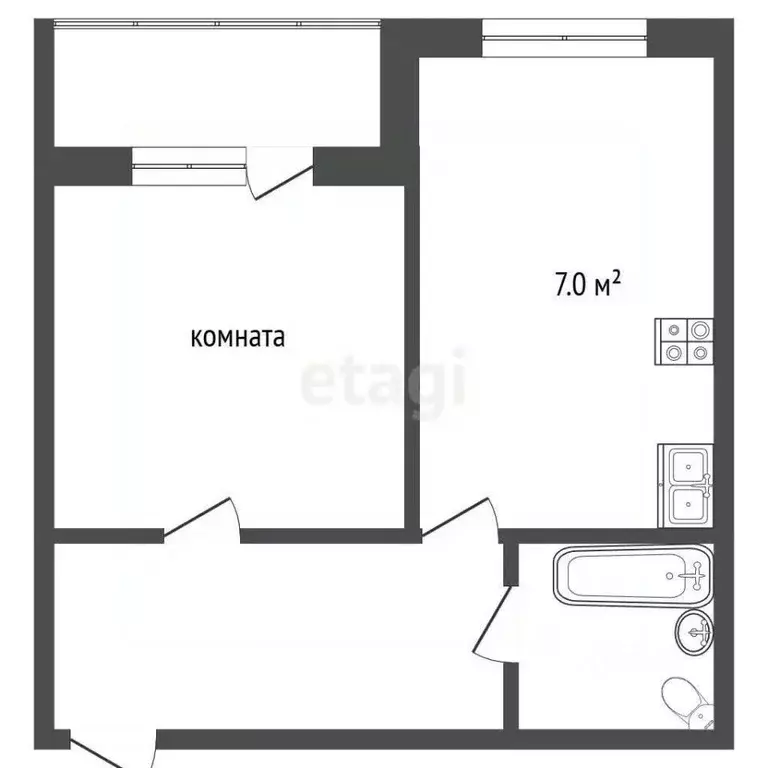 1-к кв. Ямало-Ненецкий АО, Муравленко ул. Украинских строителей, 20 ... - Фото 1