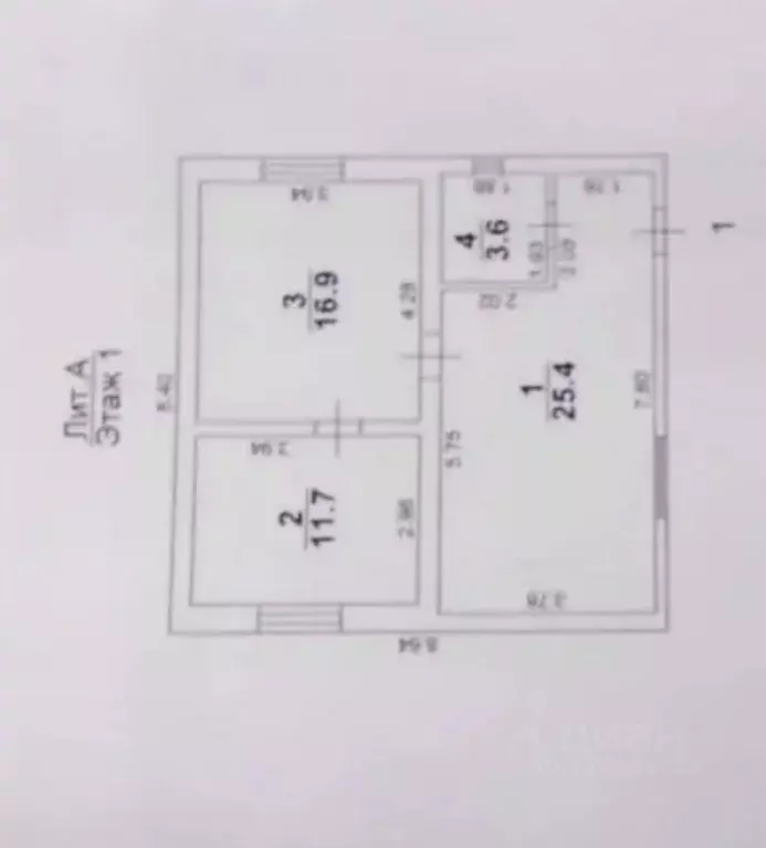 Дом в Астраханская область, Лиман рп ул. Комсомольская (58 м) - Фото 2