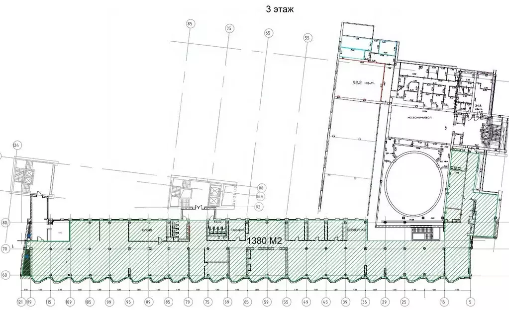Помещение свободного назначения в Москва Тверская ул., 18К1 (1380 м) - Фото 2