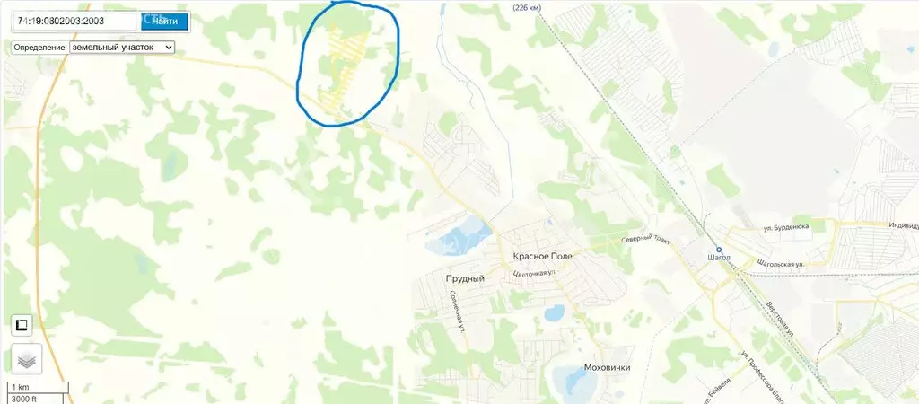 Участок в Челябинская область, Сосновский муниципальный округ, посёлок ... - Фото 1