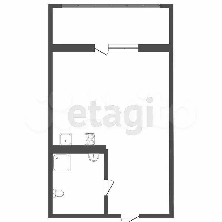 Квартира-студия, 29 м, 17/18 эт. - Фото 0