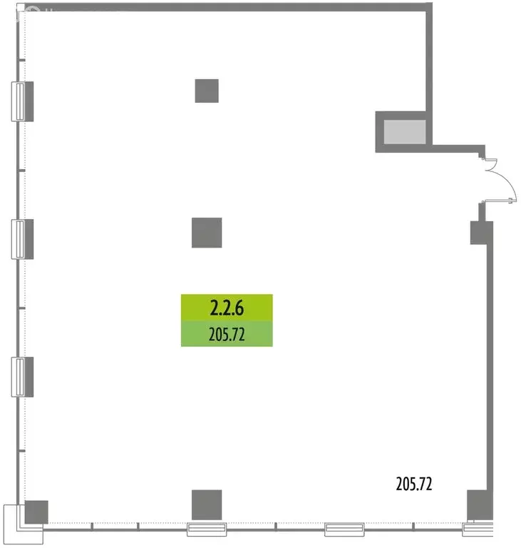 Офис (205.72 м) - Фото 2