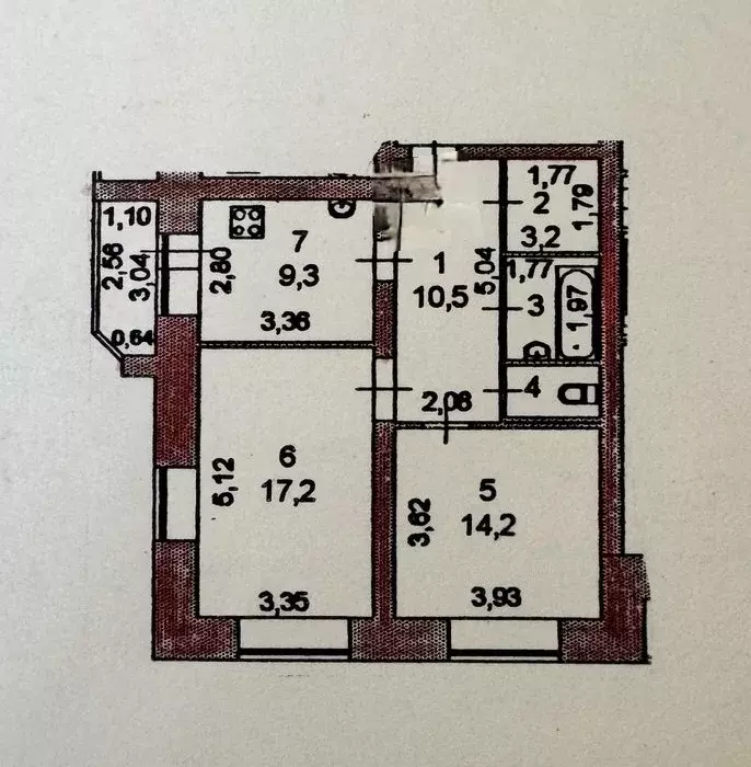 Продаётся 2-к квартира, 60 м - Фото 1
