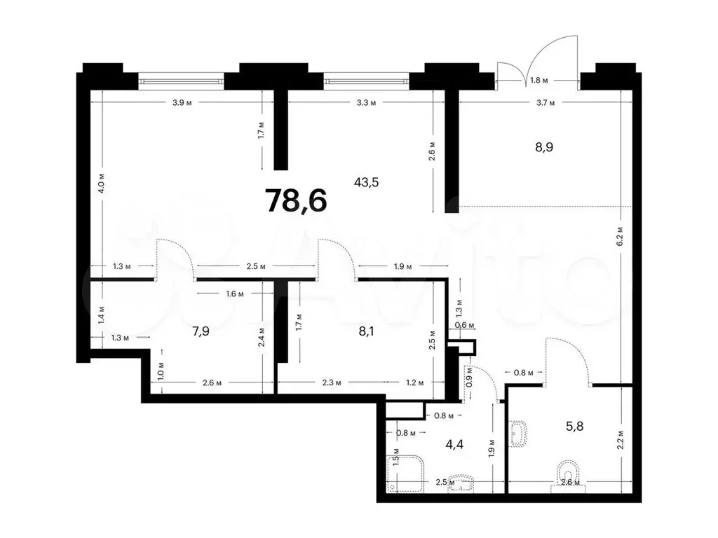 Продам помещение свободного назначения, 78.6 м - Фото 0