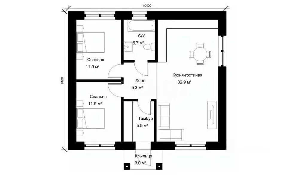 Дом в Крым, Судак ул. Октябрьская (76 м) - Фото 1