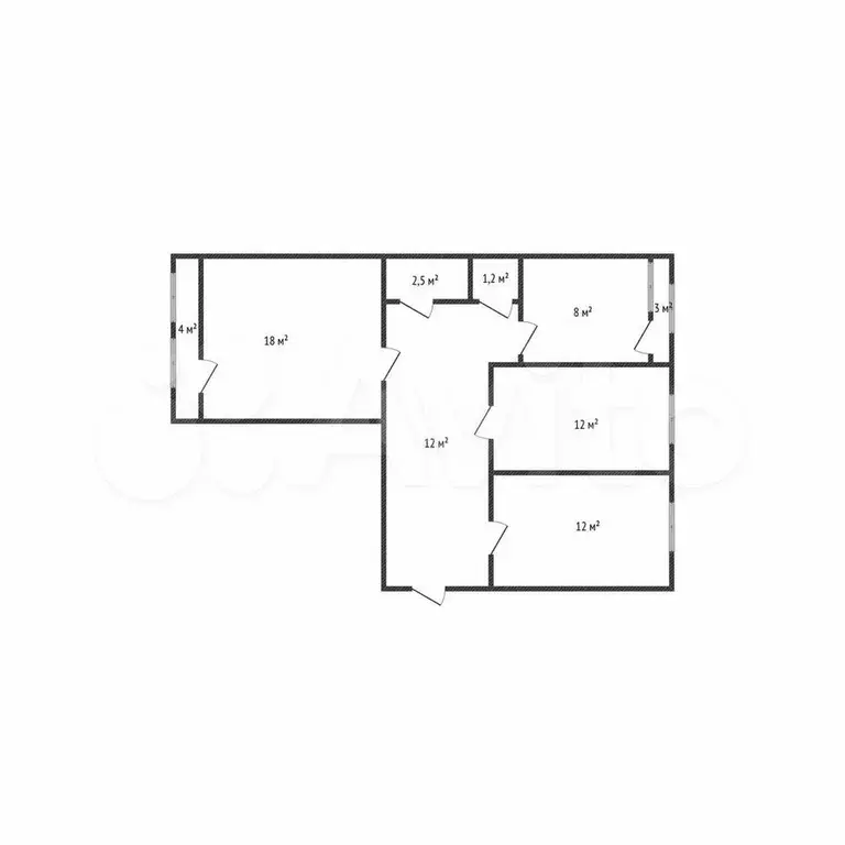 3-к. квартира, 70 м, 1/10 эт. - Фото 0