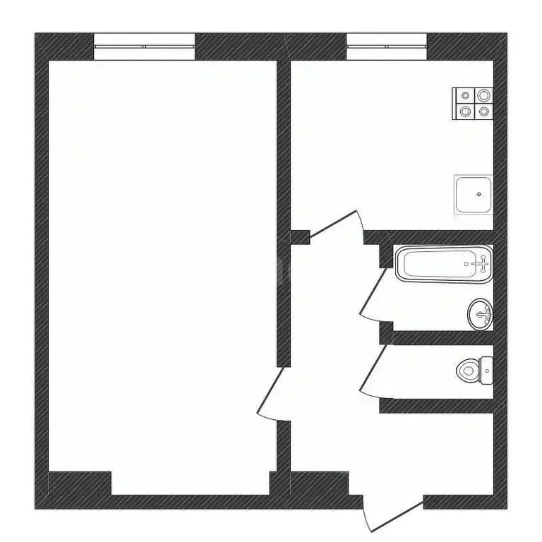 1-к кв. Нижегородская область, Дзержинск просп. Дзержинского, 36 (36.0 ... - Фото 2