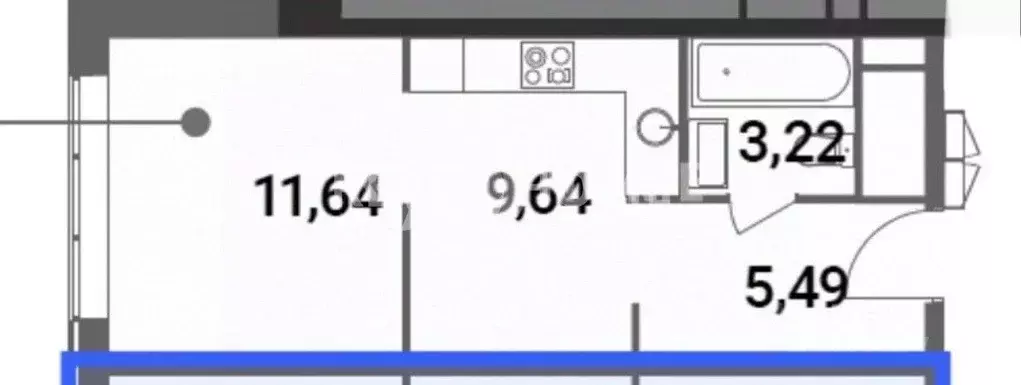 Студия Москва Шмитовский проезд, 39к6 (29.63 м) - Фото 2
