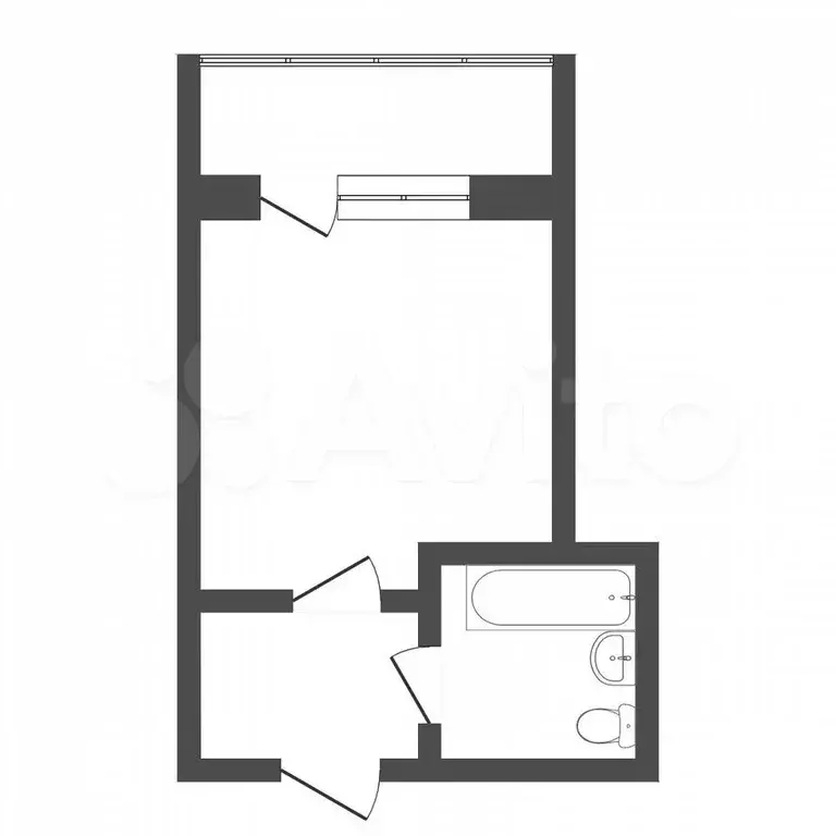 Квартира-студия, 12,6 м, 2/8 эт. - Фото 0