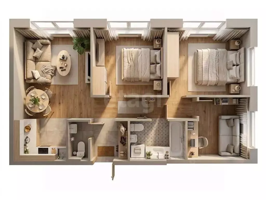 3-к кв. Нижегородская область, Нижний Новгород д. Анкудиновка, ул. ... - Фото 2