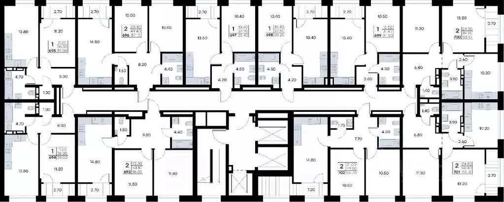 2-к кв. Приморский край, Владивосток ул. Нейбута, 135 (53.1 м) - Фото 2